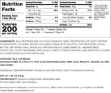 Barebells Protein Bars Chocolate Dough Nutrition Facts (12 Bars)
