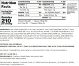 Barebells Protein Bars Cookies & Caramel Nutrition Facts (12 Bars)