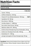 Bucked Up Pre-Workout Woke AF Blue Raz (30 Servings) Nutrition Facts