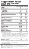 G Fuel Electric Strike Tub (40 Servings) Supplement Facts