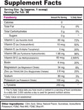 G Fuel Hydration Tub FaZeberry (30 Servings) Supplement Facts