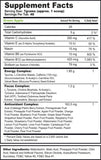 G Fuel Sour Green Apple Tub (40 Servings) Supplement Facts