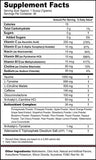 G Fuel Strawberry Slushie Tub (40 Servings) Supplement Facts