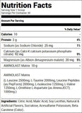 Gaspari Nutrition Aminolast Powder Orange Mango Twist 30 ea Nutrition Facts