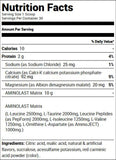 Gaspari Nutrition Aminolast Powder Strawberry Kiwi 30 ea Nutrition Facts