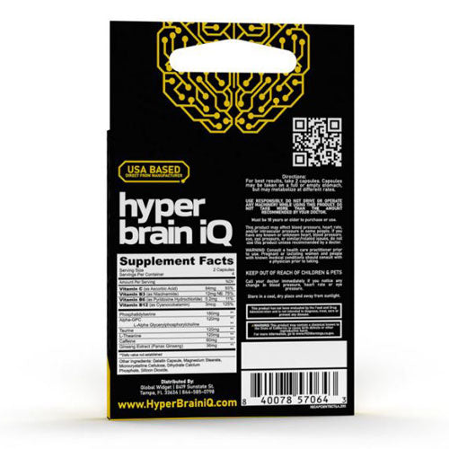 Hyper Brain IQ Focus Capsules (8 Count) – Nutritionwholesalers.com