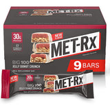 MET-RX BIG 100 Bars Jelly Donut Crunch (9 Bars)