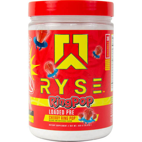 RYSE Supplements Loaded Pre-Workout Cherry Ring Pop (30 Servings)