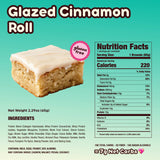 AP Prime Bites® Protein Glazed Cinnamon Roll Nutrition Facts (12 Brownies)