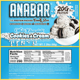Anabar Protein Bars Cookies & Cream Nutrition Facts (12 Bars)