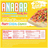 Anabar Protein Bars Fruity Cereal Crunch Nutrition Facts (12 Bars)