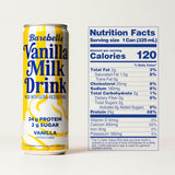Barebells Milk Drink Vanilla (12 Pack) Nutrition Facts
