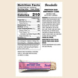 Barebells Protein Bars Birthday Cake Nutrition Facts (12 Bars)