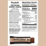 Barebells Protein Bars Caramel Cashew Nutrition Facts (12 Bars)