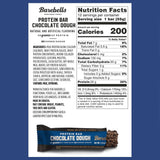 Barebells Protein Bars Chocolate Dough Nutrition Facts (12 Bars)