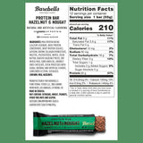 Barebells Protein Bars Hazelnut & Nougat Nutrition Facts (12 Bars)
