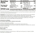 Barebells Protein Bars Raspberry Cream Nutrition Facts (12 Bars)