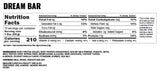 Bucked Up Buck Bars Dream Bar (12 Bars) Nutrition Facts