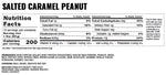 Bucked Up Buck Bars Salted Caramel Peanut (12 Bars) Nutrition Facts