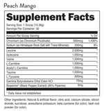 Bucked Up RACKED BCAA Supplement Peach Mango (30 Servings) Supplement Facts