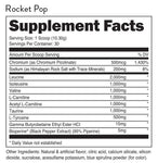 Bucked Up RACKED BCAA Supplement Rocket Pop (30 Servings) Supplement Facts