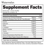 Bucked Up RACKED BCAA Supplement Watermelon (30 Servings) Supplement Facts