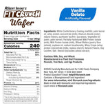 FITCRUNCH Wafer Protein Bars Vanilla Gelato Nutrition Facts (9 Bars)