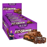 FITCRUNCH Baked Protein Bar Chocolate Brownie (12 Bars)