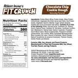 FITCRUNCH Baked Protein Bar Chocolate Chip Cookie Dough Nutrition Facts (12 Bars)