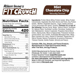 FITCRUNCH Baked Protein Bar Mint Chocolate Chip Nutrition Facts (12 Bars)