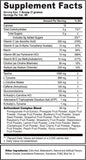 G Fuel Blue Beetle KHAJI-DA Tub (40 Servings) Supplement Facts