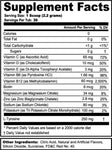 G Fuel Hydration Formula Grapefruit, Strawberry & Pineapple Hydration Tub (30 Servings) Supplement Facts