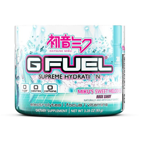 G Fuel Hydration Formula Miku's Sweet Melodies Diva Supreme Hydration Tub (30 Servings)