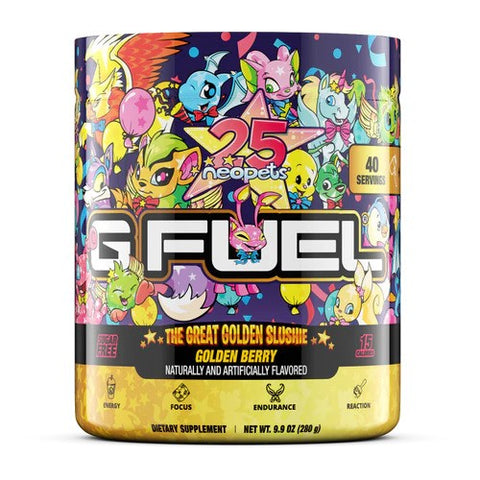 G Fuel The Great Golden Slushie Inspired by Neopets Tub (40 Servings)