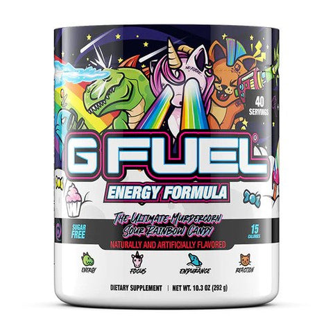 G Fuel The Ultimate Murdercorn Sour Rainbow Candy Tub (40 Servings)