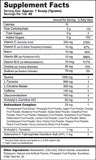 G Fuel Watermelon Mint Tub (40 Servings) Supplement Facts