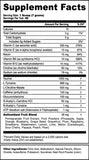 G Fuel Pink Lemonade Tub (40 Servings) Supplement Facts