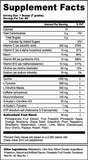 G Fuel Shadow The Hedgehog's Ultimate Chaos Tub (40 Servings) Supplement Facts