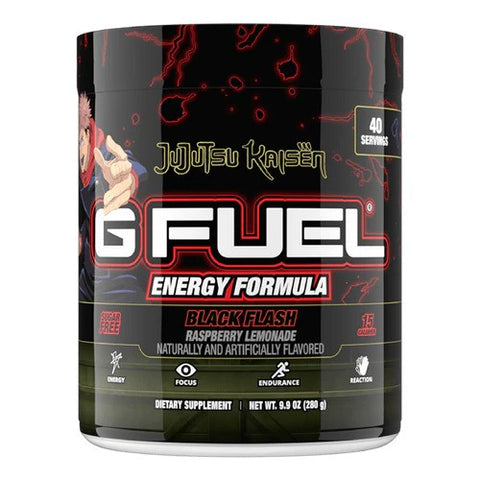 G Fuel Yuji Itadori's Black Flash Tub Inspired by Jujutsu Kaisen (40 Servings)