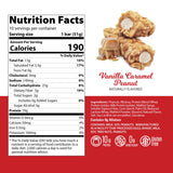 Genius Gourmet Protein Nut Roll Bar Salted Vanilla Caramel Nutrition Facts (10 Pack)