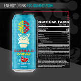 Gorilla Mind Energy Drink Red Gummy Fish (12 Pack) Nutrition Facts