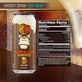 Gorilla Mind Energy Drink Root Beer (12 Pack) Nutrition Facts