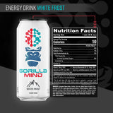Gorilla Mind Energy Drink White Frost (12 Pack) Nutrition Facts