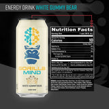 Gorilla Mind Energy Drink White Gummy Bear (12 Pack) Nutrition Facts
