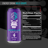 Gorilla Mind Energy Drink Wild Grape (12 Pack) Nutrition Facts