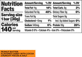 Hormbles Chormbles Candy Bar Peanut Butter (12 Bars) Nutrition Facts