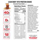 Lean Body Ready-to-Drink Protein Shake 17oz Chocolate Peanut Butter (12 Pack) Nutrition Facts
