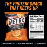 Met-Rx Popped Crisps Blazin' Buffalo Nutrition Facts (6 Bags)