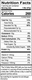 RedCon1 MRE Meal Replacement Protein Bar Banana Nut Bread (12 Bars) Nutrition Facts