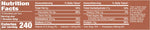 Redcon1 MRE Protein Brookie Chocolate Chip Fudge (12 Brookies) Nutrition Facts